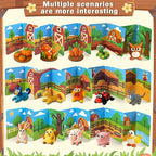 BEIREG Air Dry Clay Farm Adventure Kit for Kids - 15 DIY Farm Animals & Vegetables with Tutorials, Ultra Soft Modeling Magic Clay, Safe Non-Toxic STEM Educational Craft Gift for Boys & Girls Ages 3-12