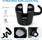 Accmor Stroller Cup Holder, Universal Cup Holder with Silicone Gooseneck Arm, Bike Cup Holder, 360° Rotatable Large Caliber Drinks Holder for Stroller, Bike, Wheelchair, Walker