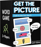 OFF TOPIC Get The Picture Card Game - A Fun Word Puzzle Game 2 Players+ Party Game