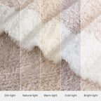 WRENSONGE Throw Blanket Cationic Dyeing Taupe Soft Cozy Fluffy Warm Hand Made Weave Throw Blankets for Couch, Sofa, Chair, Bed, Camping, Picnic, Travel Lightweight Bed Blanket - 60"*80"