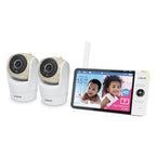 VTech VM919-2HD Baby Monitor, 7" 720p Screen, 2 Cameras, 360 Panoramic Viewing, 110 Wide-Angle View, Night Vision, Up to 1000ft Range, Secured Transmission No WiFi