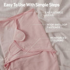 Organic Baby Swaddle Sleep Sacks, 2-Pack Swaddles for Newborns Baby Essentials, Infant 0-3 Months, 100% Cotton Soft & Snug Adjustable Wrap Nursery Swaddling Blankets Improves Sleep