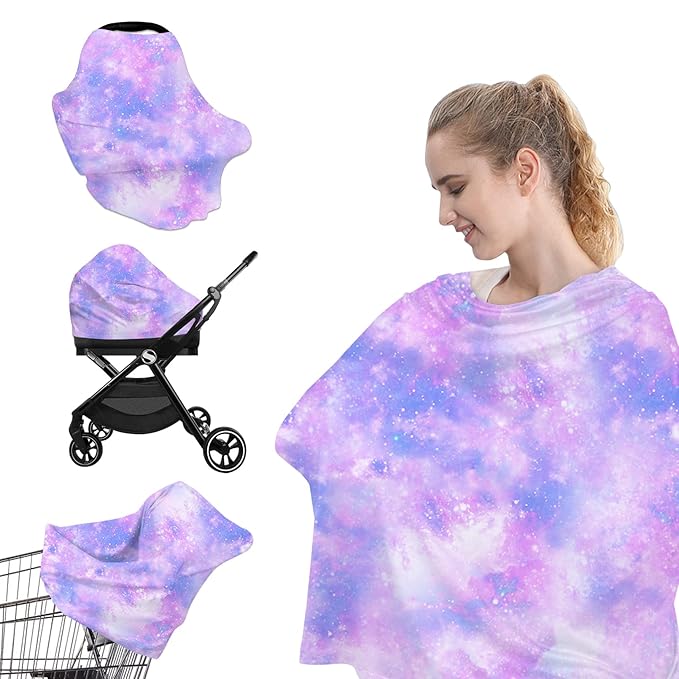 Yoofoss Nursing Cover Breastfeeding Scarf - Baby Car Seat Covers, Infant Stroller Cover, Carseat Canopy for Girls and Boys