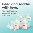 NUK Perfect Match 2-in-1 Natural and Anti-Colic Bottle with Slow Flow, Wide, Adaptable Nipple, 5oz., 2 Pack