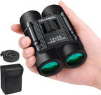 12X25 Mini Pocket Binoculars for Adults Kids, Small Compact Binoculars for Bird Watching, Opera Concert