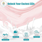 Cute Castle Pregnancy Pillows, Soft U-Shape Maternity Pillow with Removable Cover - Full Body Pillows for Adults Sleeping - Pregnancy Must Haves - Jumbo 57 Inch - Pink