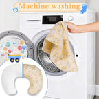 Nursing Pillow, Ergonomic Breastfeeding Pillow for Breastfeeding & Bottle Feeding, Standard Size Breathable with Washable Cover, Hypoallergenic (0-18Months)