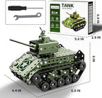 Lucky Doug STEM Building Projects Model Army Tank Set - 284 Pieces STEM Project Building Toys for Kids Ages 8-12, Assembly Science Kit Educational Toys Gift for Kids Boys 7 8 9 10 11 12-16 Years Old