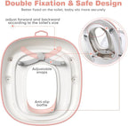 Potty Training Seat with Step Stools, Maliton Potty Training Toilet for Toddlers Girls with Splash Guard, Anti-Slip Toddler Stool for Bathroom, One Potty Seat and 2 in 1 Step Stool for Kids (Pink)