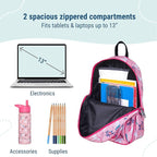 Wildkin 15-inch Kids Backpack – Durable, Padded, Adjustable for School & Travel - Magical Unicorns