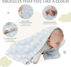 Ultra-Soft Baby Blanket - Lightweight & Breathable, Neutral Newborn Designs, Cloud Baby Crib, Infant, Toddler - 47"x47" Large