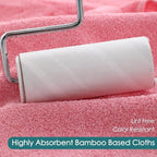 Baby Washcloths 12 Pack, 10x10 inch Heavenly Soft Wash Cloth for Face and Body, Gentle & Safe Pink Face Towel on Sensitive Skin, Baby Essentials Bath Shower Gifts for Girl Infant Kid Toddler Children