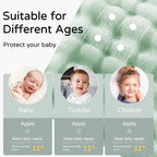 Yoofoss Hooded Baby Towels for Newborn 2 Pack 100% Muslin Organic Cotton Baby Bath Towel with Hood for Babies, Infant, Toddler and Kids, 32x32Inch, Soft and Absorbent Newborn Essential,Apricot&Green