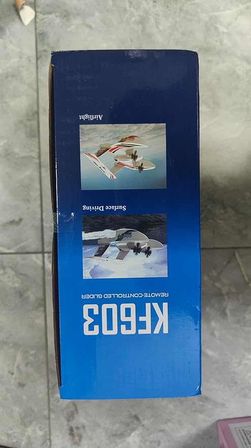 fisca Remote Control Airplane RC Amphibious Plane 2.4Ghz 3 Channel Foam Drone RTF Aircraft Take Off from Land and Water, with Gyroscope and 2 Batteries for Kids 14+ Years Old