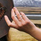 INFUSEU Funny Spinner Fidget Rings for Women Girls Anti Anxiety Stress Worry, Adjustable Size