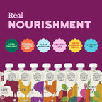 Serenity Kids 6+ Months Baby Food Pouches Puree Made with Ethically Sourced Meats & Organic Veggies - No Sugary Fruits or Added Sugar - 3.5 Oz BPA & Allergen Free Pouch- Baby Puree Variety Pack