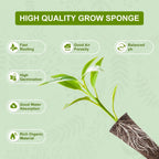 102 PCS Hydroponic Seeds Pods Kit for Indoor Hydroponic Systems,Seed Starter Pods Kit with 80 Pack Grow Sponge,20 Plant Labels and 2 Tweezers