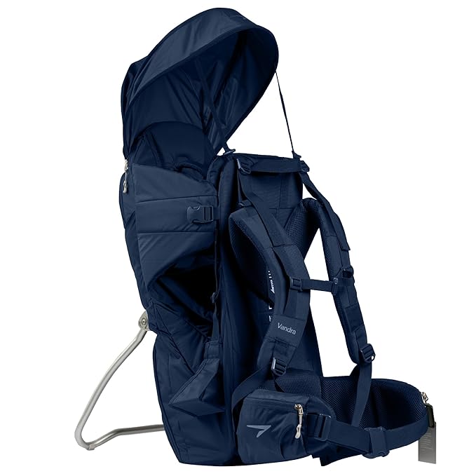 Vandra™ River - Scandinavian Hiking Baby Carrier Backpack - Gravity Lock™ Hard-Shell Frame - Nest Child Carrier for Toddler & Kids - Dust Bag, Alu Tag & More Included