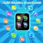 Kids Smart Watch Girls Gifts for Age 5-12, 24 Puzzle Games HD Touch Screen Watches with Video Camera Music Player Pedometer Flashlight 12/24 hr Birthday Gift 6 7 8 Year Old Girl Green