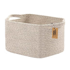 COMFY-HOMI Storage Basket for Shelves, Woven Baskets for Storage, Cotton Rope Basket for Toys,Towel Baskets, Toy Storage Organizer, Storage Cube Bin, Organization and Storage-All Brown