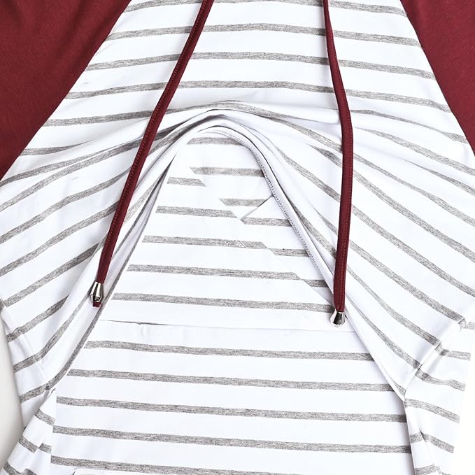 GINKANA Women's Nursing Hoodie Sweatshirt Long Sleeves Breastfeeding Maternity Tops Casual Clothes