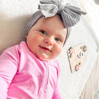 Baby Bows Headbands Nylon Hairbands Baby Girl Bows Hair Accessories for Infant Toddler Essentials (8Color-warm color, mid)