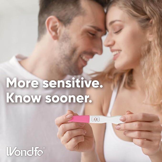 Wondfo Early Result Pregnancy Test Sticks-6 Days Before Missed Period-Rapid Detection at Home Pregnancy Test (5 Pack)