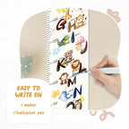 Personalized Name Baby Height Growth Chart, Letters Canvas Height Chart for Kids Baby Toddler Boys Girls, Canvas&Wood Growth Chart for Wall Room Nursery Decor, Hanging Rulers