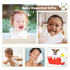 Yoofoss Muslin Baby Washcloths 100% Cotton Face Towels 6 Pack Wash Cloths for Baby 12x12in Soft and Absorbent Baby Wipes (White)