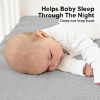 KeaBabies 2-Pack Organic Crib Sheets for Boys, Girls - 52x28 Fitted Crib Mattress Sheet Neutral, Breathable Jersey Cotton Cover for Baby Bed, Toddler Mattress, Soft & Cute Prints (Storm)