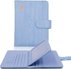 Melsbrinna Rfid Passport Holder for Travel women/Men, Cute Passport Wallet Rfid Blocking Card Slots, Rfid Passport Cover/CaseTravel Wallet, Passport Book Holder (1, Blue4)