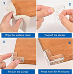 24 Pack Corner Protector for Baby, Corner Guards Corner Protectors for Furniture for Table Edges & Sharp Corners- Baby Proofing (L Shape+Round Shape)