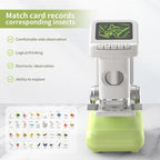 1200X Microscope for Kids with 2 inch Screen STEM Digital Science Kit Rechargeable Handheld Mini Pocket Children Students Slides Portable Gift for Kids Ages 6 to 12 (Green)