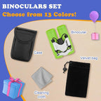 Obuby Real Binoculars for Kids Gifts for 3-12 Years Boys Girls 8x21 High-Resolution Optics Compact Toy Binocular for Bird Watching,Travel, Camping