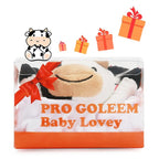 Pro Goleem Cow Security Blanket Soft Loveys for Babies for Boys and Girls Newborn Lovie Infant Blankie Cow Baby Stuff Baby Snuggle Toy Stuffed Animal Baby Gifts 16 Inch