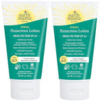 Earth Mama Baby Mineral Sunscreen Lotion SPF 40 | Non-Nano Zinc, Natural Water Resistant Sun Cream for Babies, Kids & Adults, 3-Ounce (2-Pack)