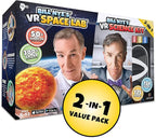 Bill Nye's VR Science Kit and VR Space Lab - Virtual Reality Kids Science Kit, Book and Interactive STEM Learning Activity Set (2 in 1 Combo Pack) - for Ages 8 and Up [Packing May Vary]