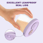 Silicone Baby Food Containers with Date-Tracking Lids, 6-Pack Reusable Snack Containers Food Storage Jars for Infants, Microwave, Dishwasher & Freezer Safe, 3 Sizes