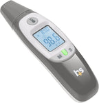 HealthSmart Compact Instant Read Infrared Digital Ear Thermometer, Measures Ambient Air Temperatures, Fahrenheit and Celsius Readings, FSA & HSA Eligible, Grey (Pack of 36)