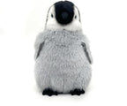 Realistic Baby Penguin Stuffed Animal 10" - Flapping-Wing Penguin Plush Interactive Toy for Kids (Squeeze Belly to Play)