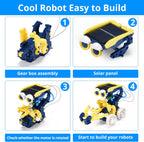 STEM Projects 11-in-1 Solar Robot Toy for Kids Ages 8-12, Science Kits Educational Robotics to Build, Christmas Birthday Gifts for 8 9 10 11 12 13 14 Year Old Boys Girls Teens.