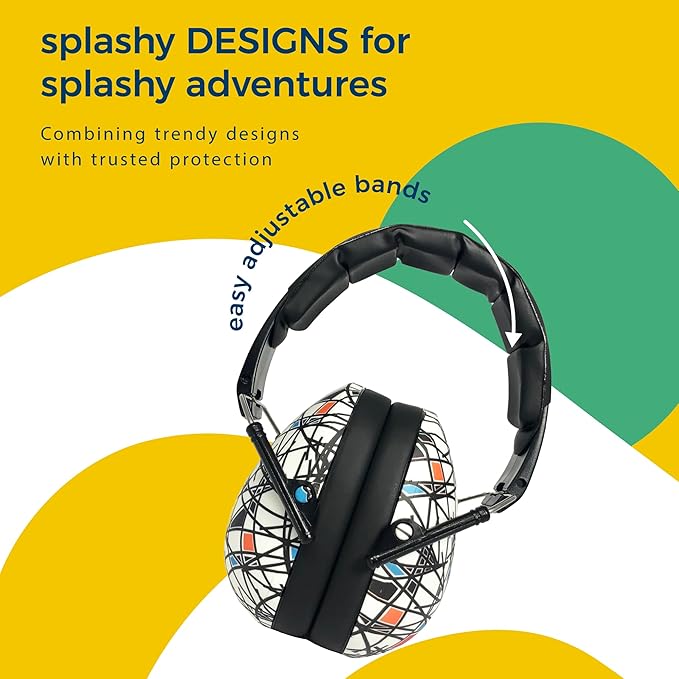 BANZ Kidz Earmuffs 2 Years & Older - Loud Noise Cancelling Kids Headphones & Toddler Ear Muffs, Size Adjustable