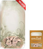 100% Cotton Fitted Crib Sheet, Peekaboo Bunny Design, Gentle Baby Nursery Bedding, Fits Standard 52 x 28 in Mattress