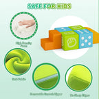 UMOMO 6 PCS Foam Climbing Blocks Multi Form Combination Transformation Gift for Children, Dice & Rock-Paper-Scissors Mode, Colorful Modular Climb Activity Play Set Toy for Toddlers Preschool Playroom