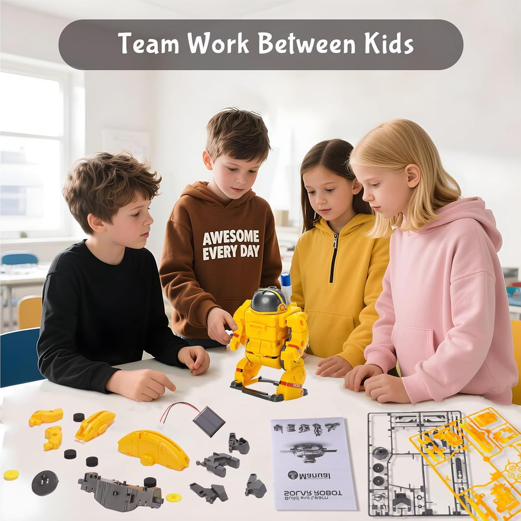 STEM 6-in-1 Solar Power Robotics Set for Kids, DIY Space Engineering Projects & Science Experiments, Educational Birthday Gifts for 8 9 10 11 12 Year Old Boys Girls Teens