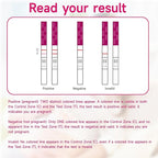 Pregnancy Test Strips, Early Result hCG Detection Home Pregnancy Test, 25 Count hCG, Rapid Prenancy hCG Testing Kit, 5mm Wider 25mIU/mL, High Accuracy with Ultra-Sensitive Detection