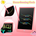 LCD Writing Tablet for Kids Age 3-12 Years-10 Inch, Portable/Interactive/Mess Free Coloring/Reusable Used for Family Educational Learning, Travel Calm Down Toys, Sketch Pad, Stuffers Gifts for Teen