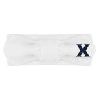 Creative Knitwear Xavier Musketeers Infant Girls White Solid Hair Knot Headband Embroidered Logo - Size Newborn - 4T