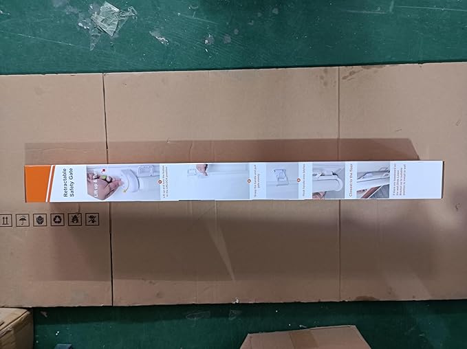 Retractable Baby Gate, Extra Wide Safety Kids or Pets Gate, 33” Tall, Extends to 55” Wide, Mesh Safety Dog Gate for Stairs, Indoor, Outdoor, Doorways, Hallways(33”x55”- Black)