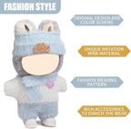 17cm Doll Clothes - 11 Piece Handcrafted Crochet Sweaters Outfit with Accessories Hand Crocheted Hat, Bag, Boys and Girls Stylish Adorable Dolls Clothing Accessories for 17 cm Doll